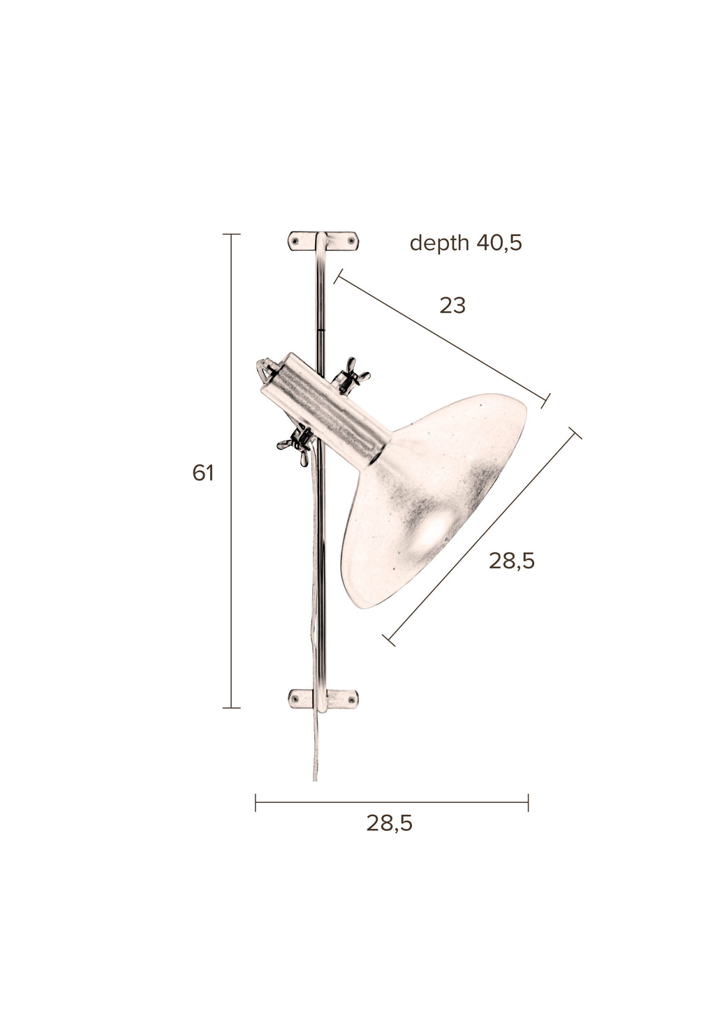 Karish - Wall Light - Iron - Gold