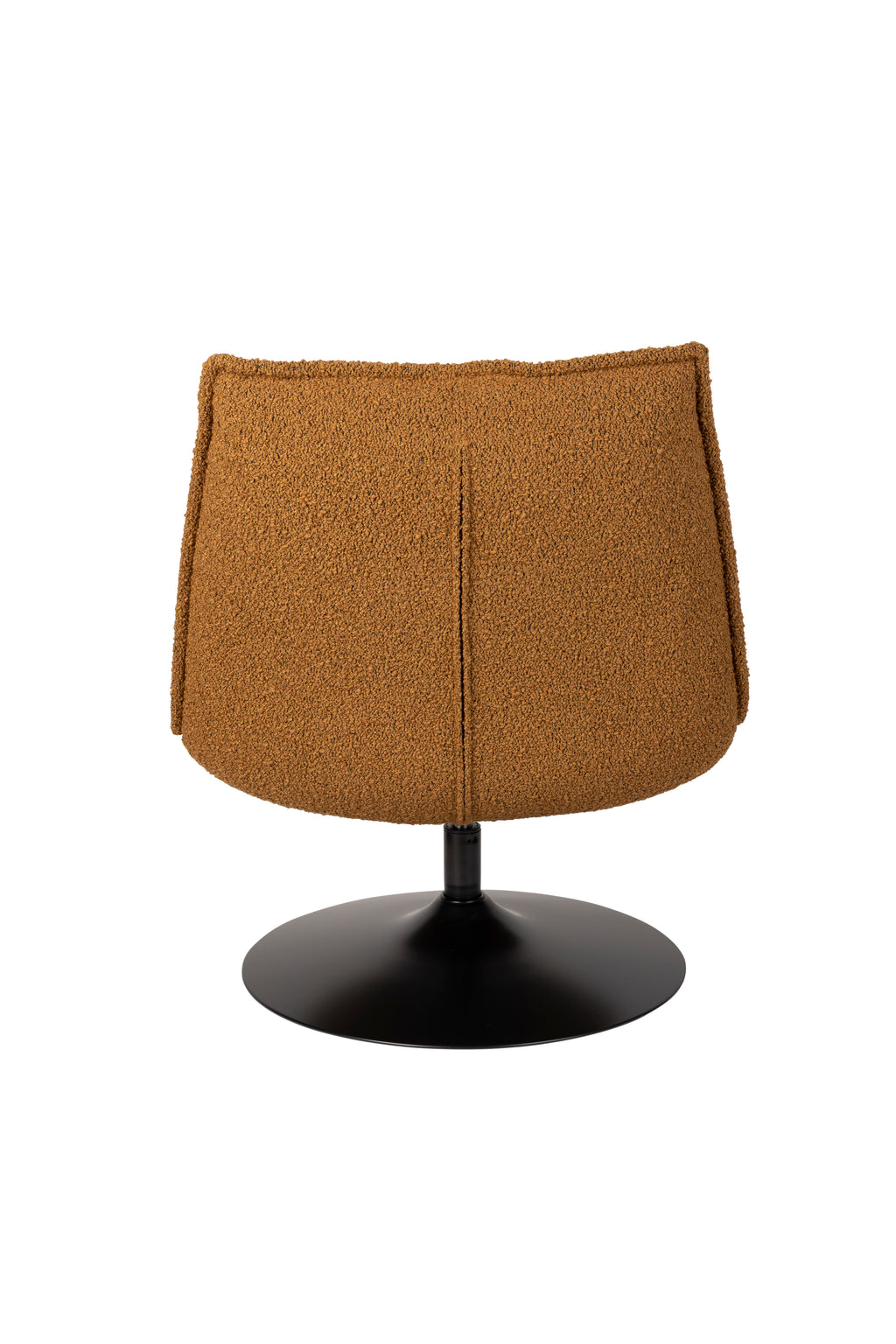 Jax Bouclé - Lounge Armchair - Fabric - Ochre/Brown
