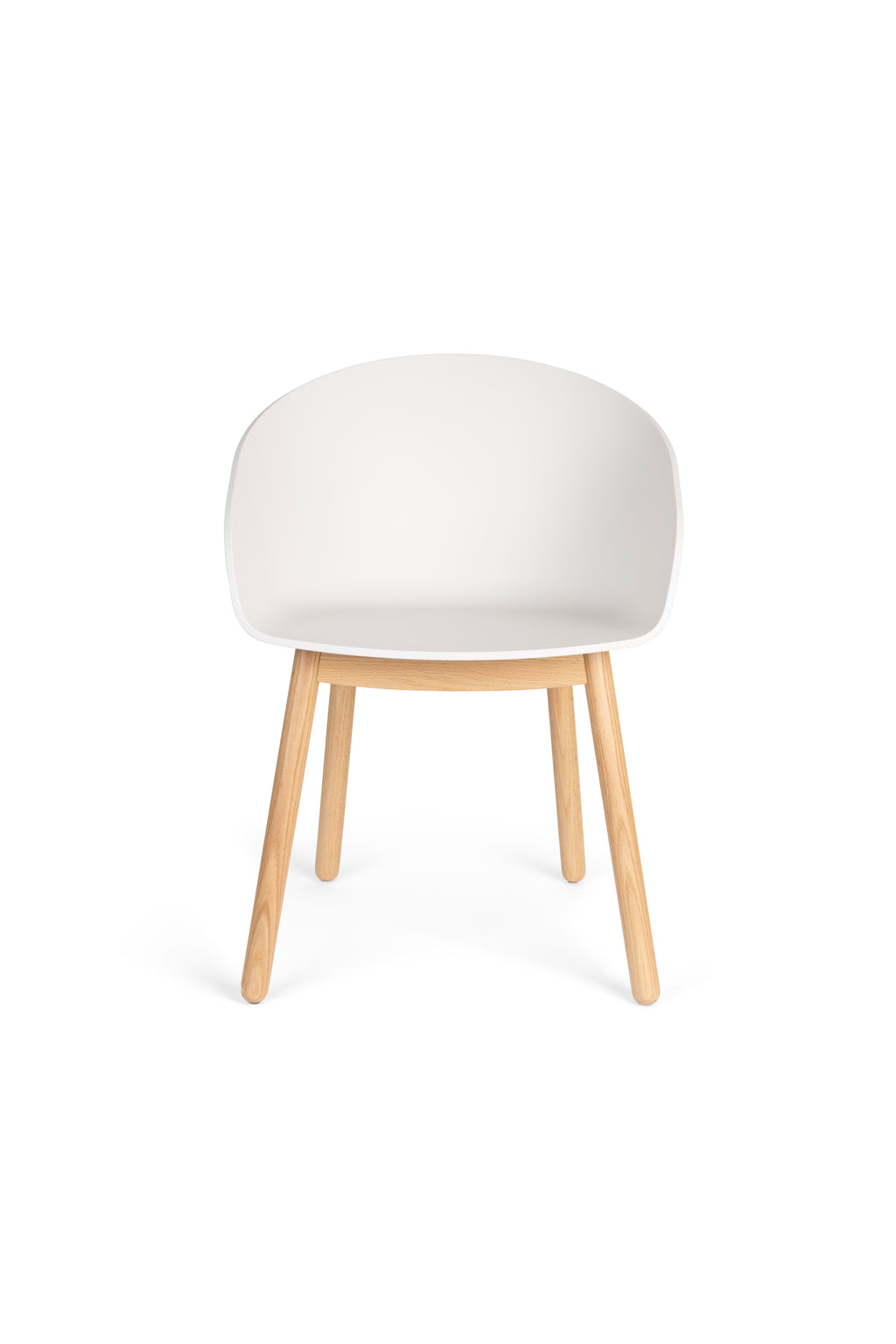 Void - Fauteuil De Salle À Manger - Plastique polypropylène - Chêne Blanc Lait