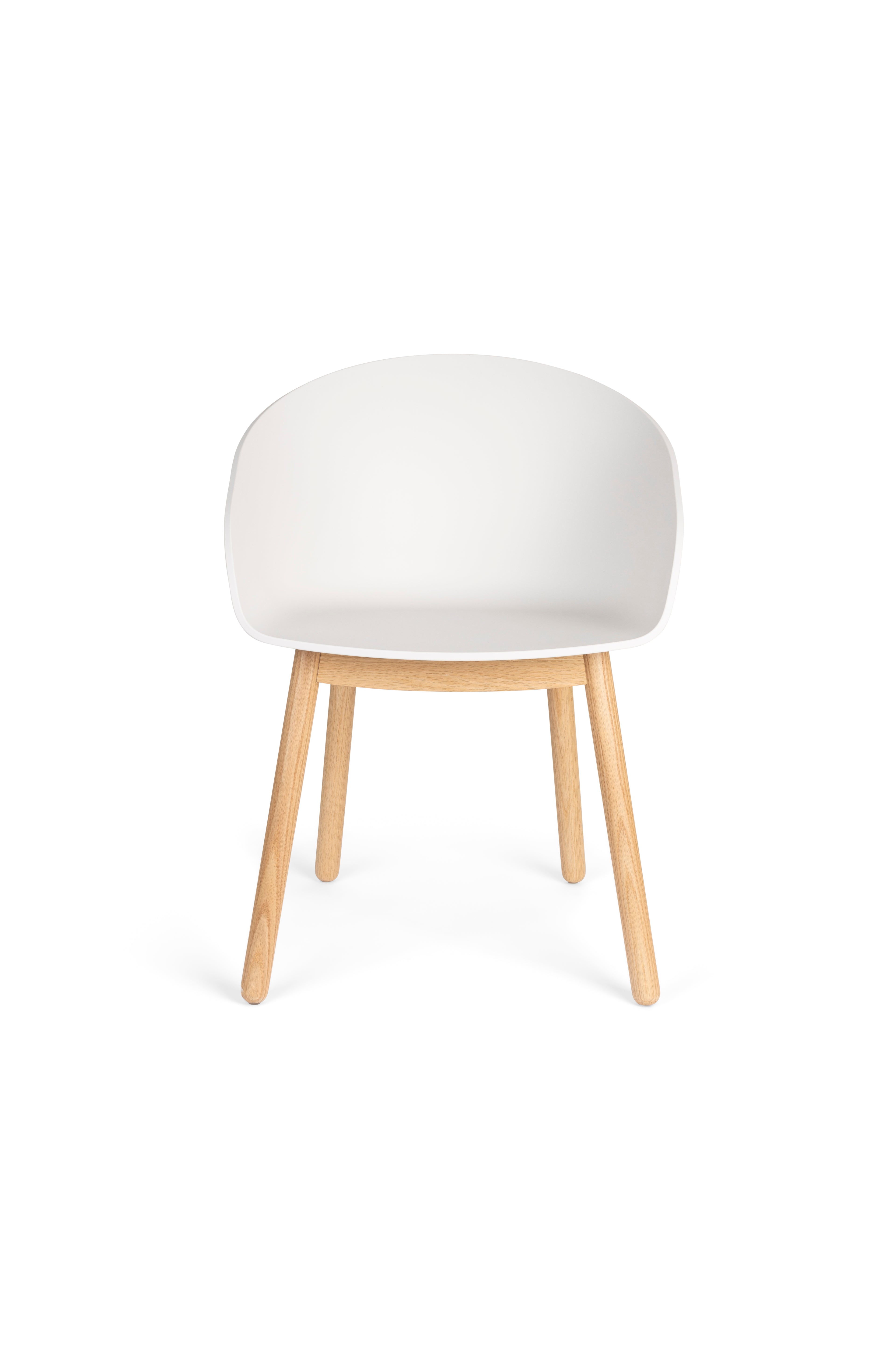 Void - Fauteuil De Salle À Manger - Plastique polypropylène - Chêne Blanc Lait
