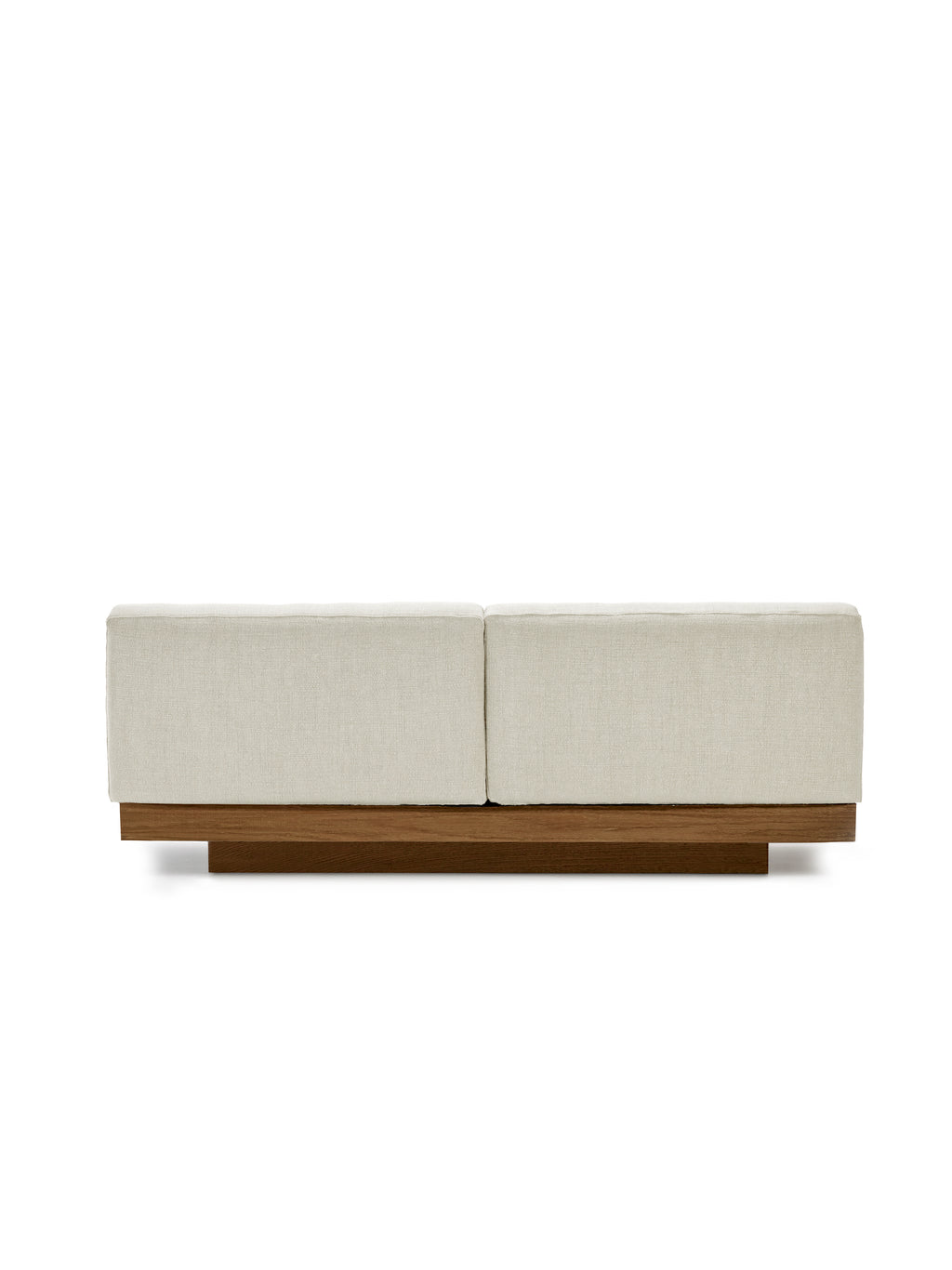 Rudolph - Banco De Interior De 2 Plazas - Aluminio, Madera Y Tapicería - Beige Cognac