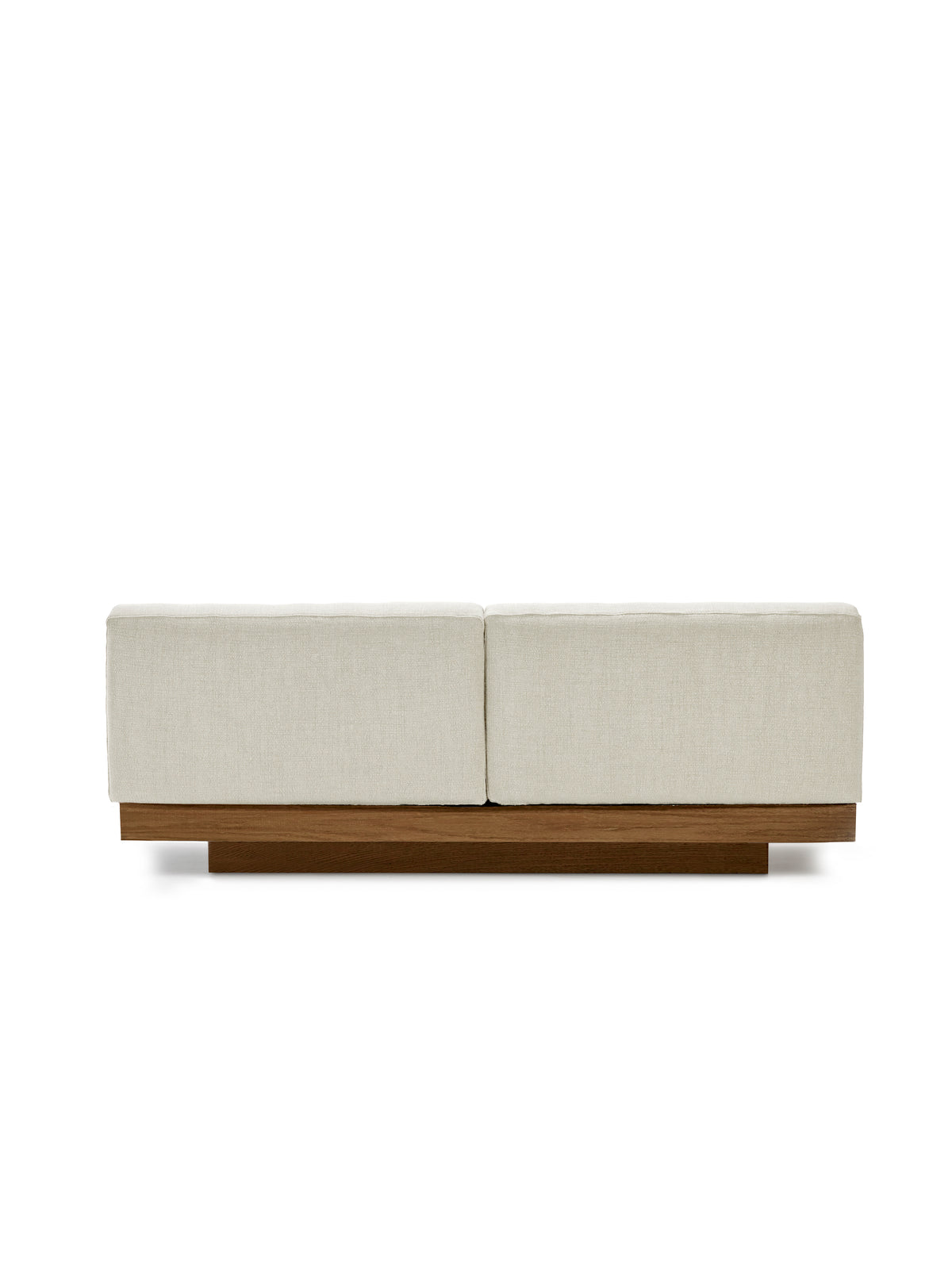 Rudolph - Banco De Interior De 2 Plazas - Aluminio, Madera Y Tapicería - Beige Cognac