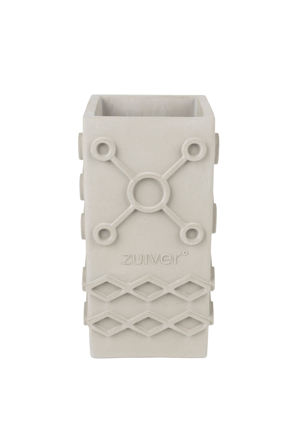 Graphic Carré - Vase - Concrete - Gray