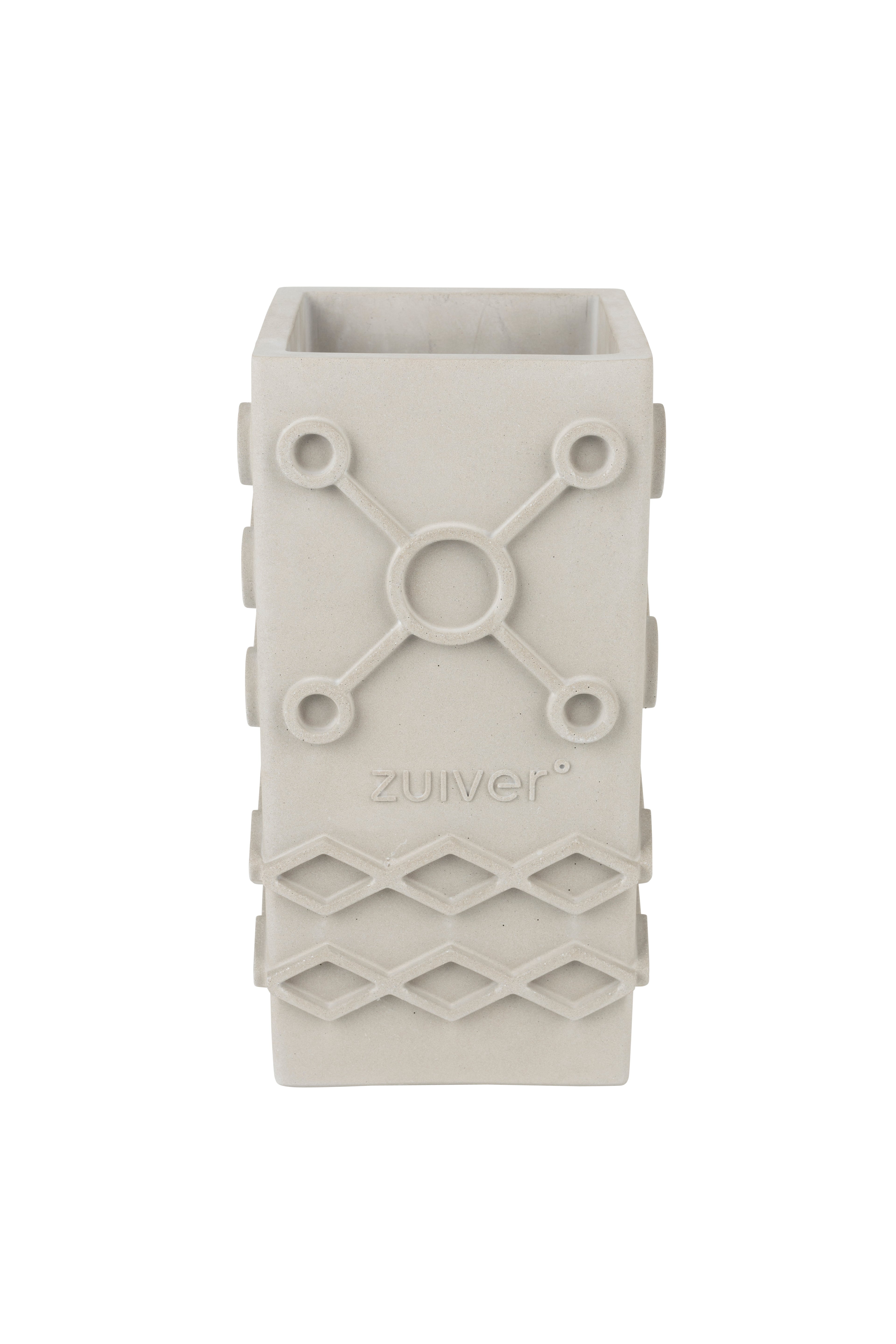 Graphic Carré - Vase - Concrete - Gray