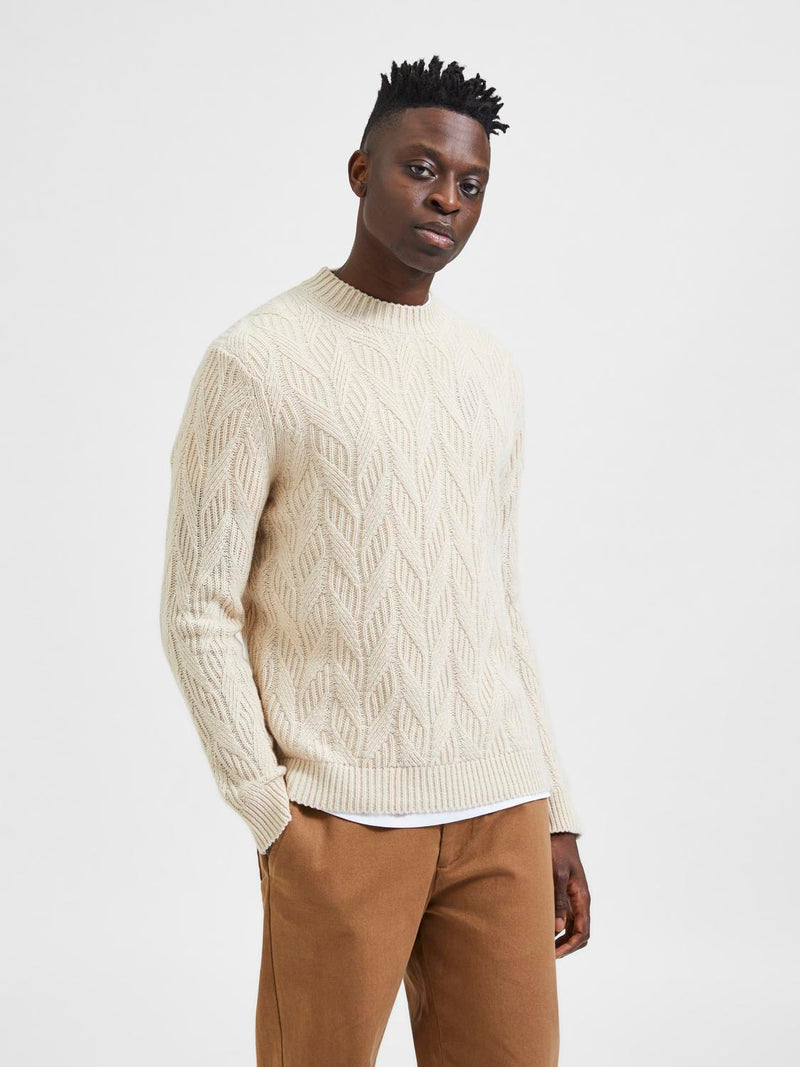 Pull En Maille - Oatmeal - Homme