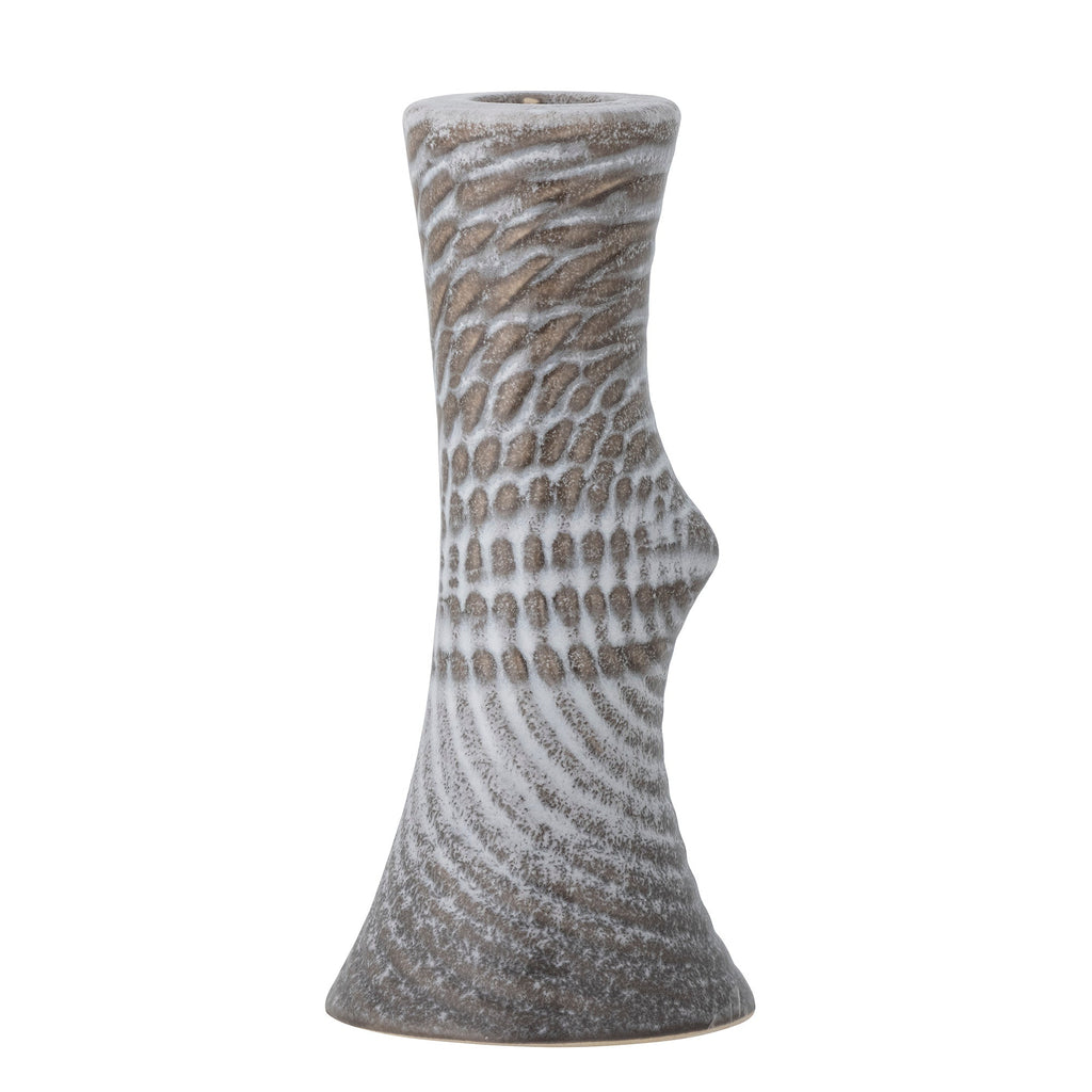 Raheem - Set of 8 Candle Holders - Grey - Stoneware
