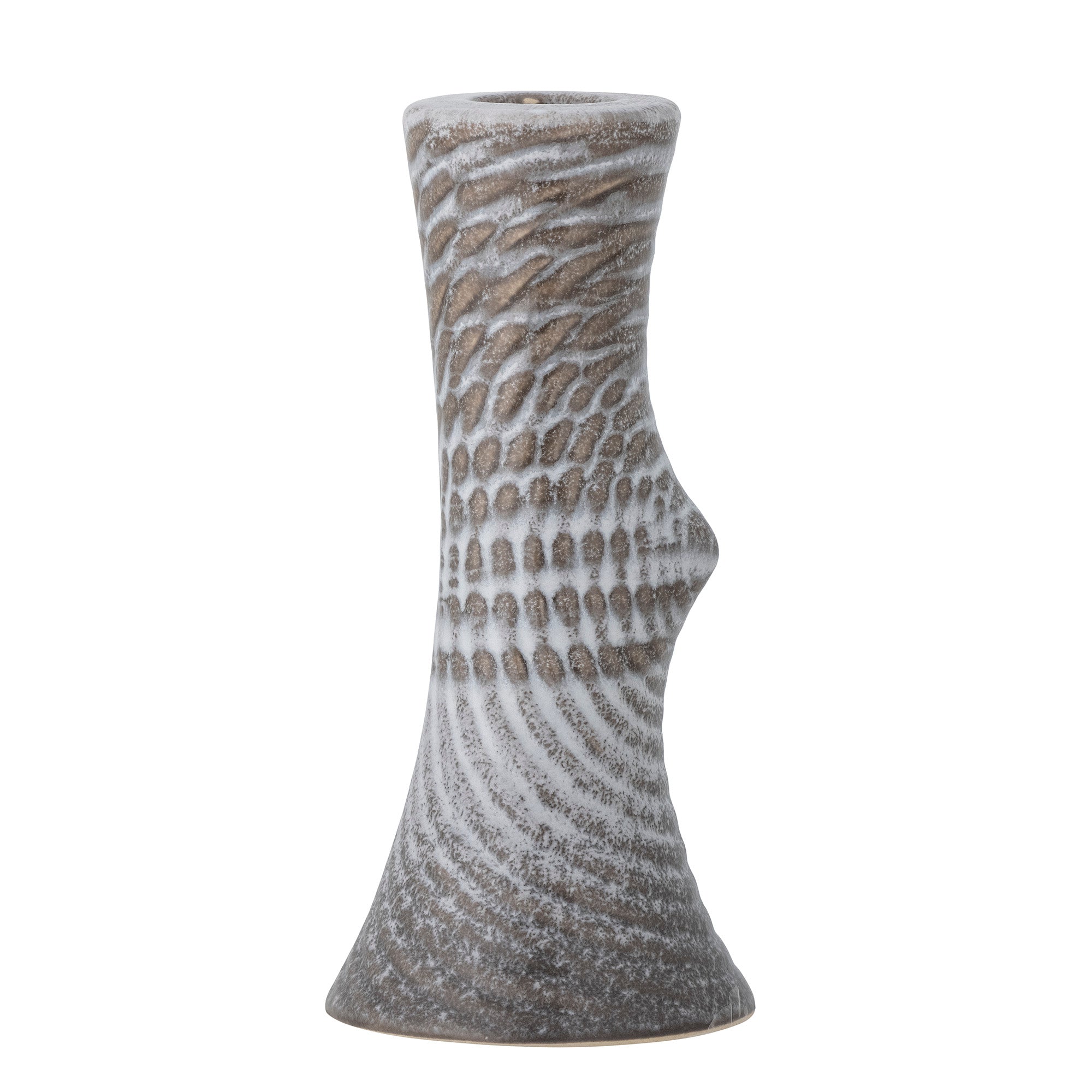Raheem - Set of 8 Candle Holders - Grey - Stoneware