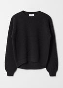 Jumper Pa Waffle Sweater - Black - Women