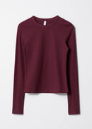 Top Es Georgina Rib Top - Red - Women