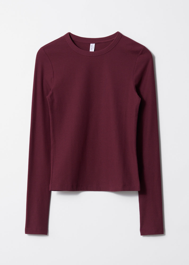 Top Es Georgina Rib Top - Red - Women