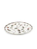Midnight Flowers - Lot De 2 Plats De Service - S - Porcelaine Bone China - Mirtillo Nude