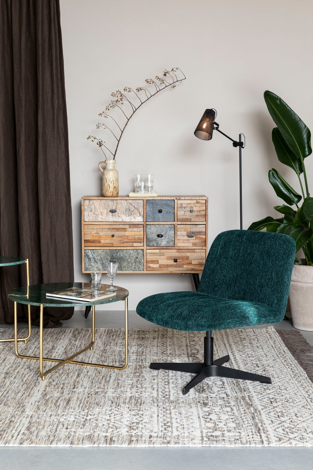 San - Wardrobe - Teak - Brown