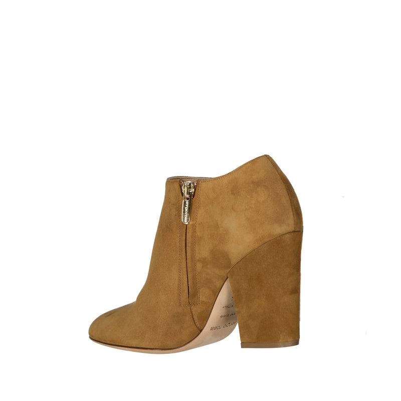 Bottes - Sergio Rossi Leather Ankle  - Camel