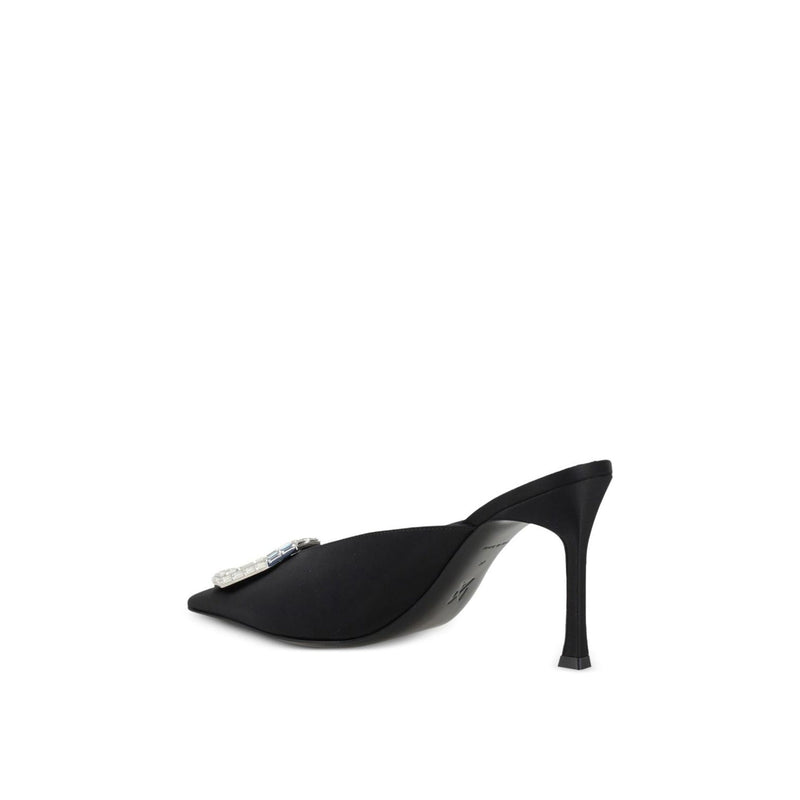Mules - Amina Muaddi Camelia 90 - Black