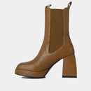 Chelsea Mid Boots Ann Tuil Babette - Cuir Camel