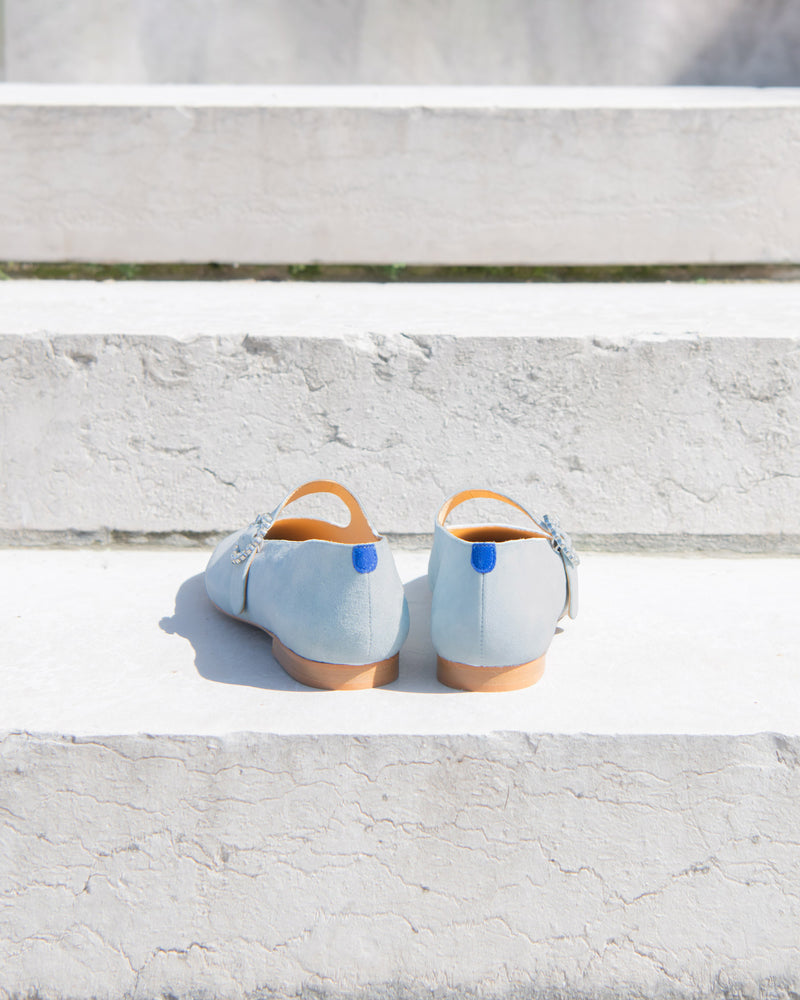 Mary Janes Babies Low - Bleu Ciel - Femme