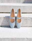 Mary Janes Babies Low - Bleu Ciel - Femme