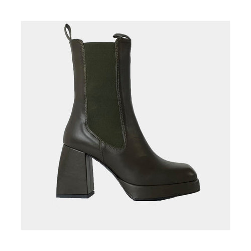 Chelsea Mid Boots Ann Tuil Babette - Cuir Kaki