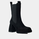 Chelsea Mid Boots Ann Tuil Babette - Velours Noir