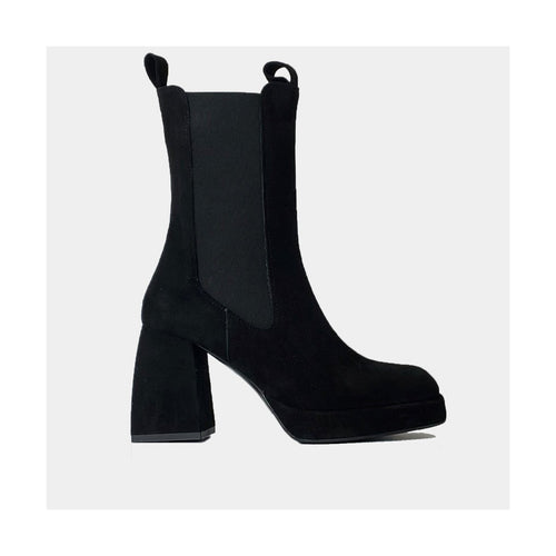 Chelsea Mid Boots Ann Tuil Babette - Velours Noir