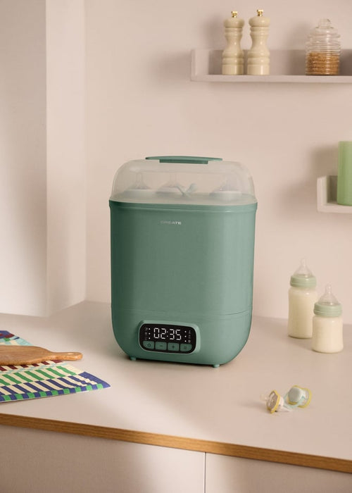 Cuidado de biberones - Esterilizador multifunción con secado para 8 biberones - Salvia