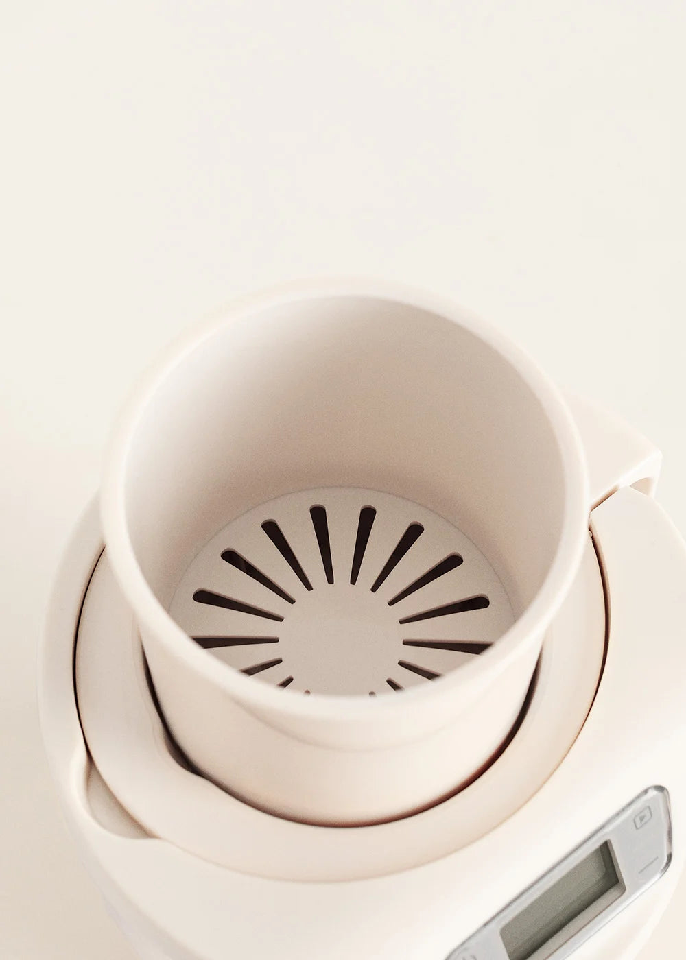Baby Bottle Warmer - Baby Bottle Warmer - Chauffe-Biberon + Stérilisateur + Cuisson À La Vapeur - 1 Biberon - Blanc Cassé