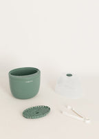 Baby Bottle Warmer - Calienta-Biberones + Esterilizador + Cocción al Vapor - 2 Biberones - Salvia