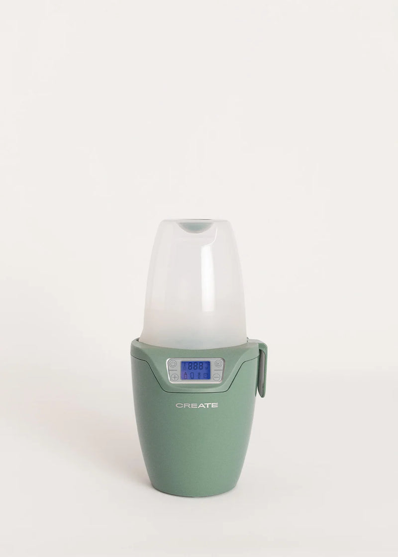 Baby Bottle Warmer - Baby Bottle Warmer - Bottle Warmer + Sterilizer + Steam Cooking - 1 Bottle - Sage