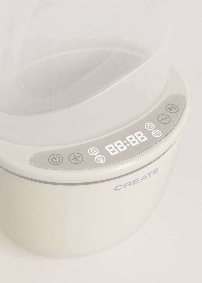 Calentador de biberones - Calentador de biberones + Esterilizador + Cocción al vapor - 2 biberones - Blanco roto