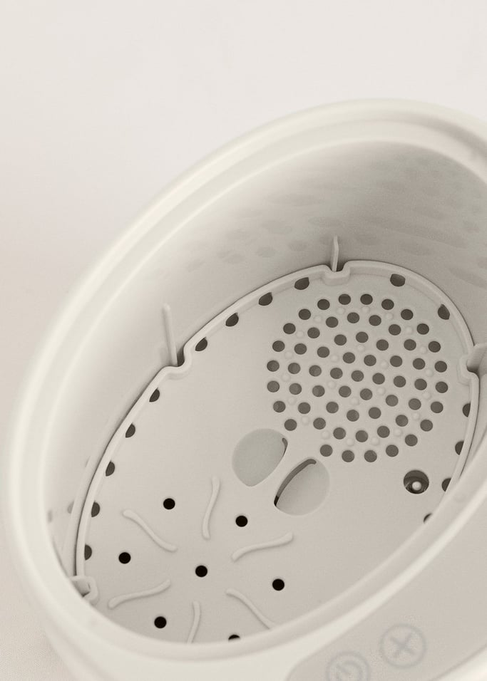 Calentador de biberones - Calentador de biberones + Esterilizador + Cocción al vapor - 2 biberones - Blanco roto