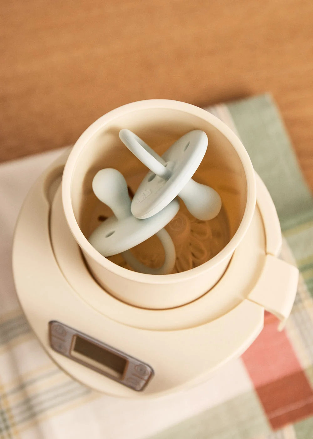 Baby Bottle Warmer - Baby Bottle Warmer - Chauffe-Biberon + Stérilisateur + Cuisson À La Vapeur - 1 Biberon - Blanc Cassé
