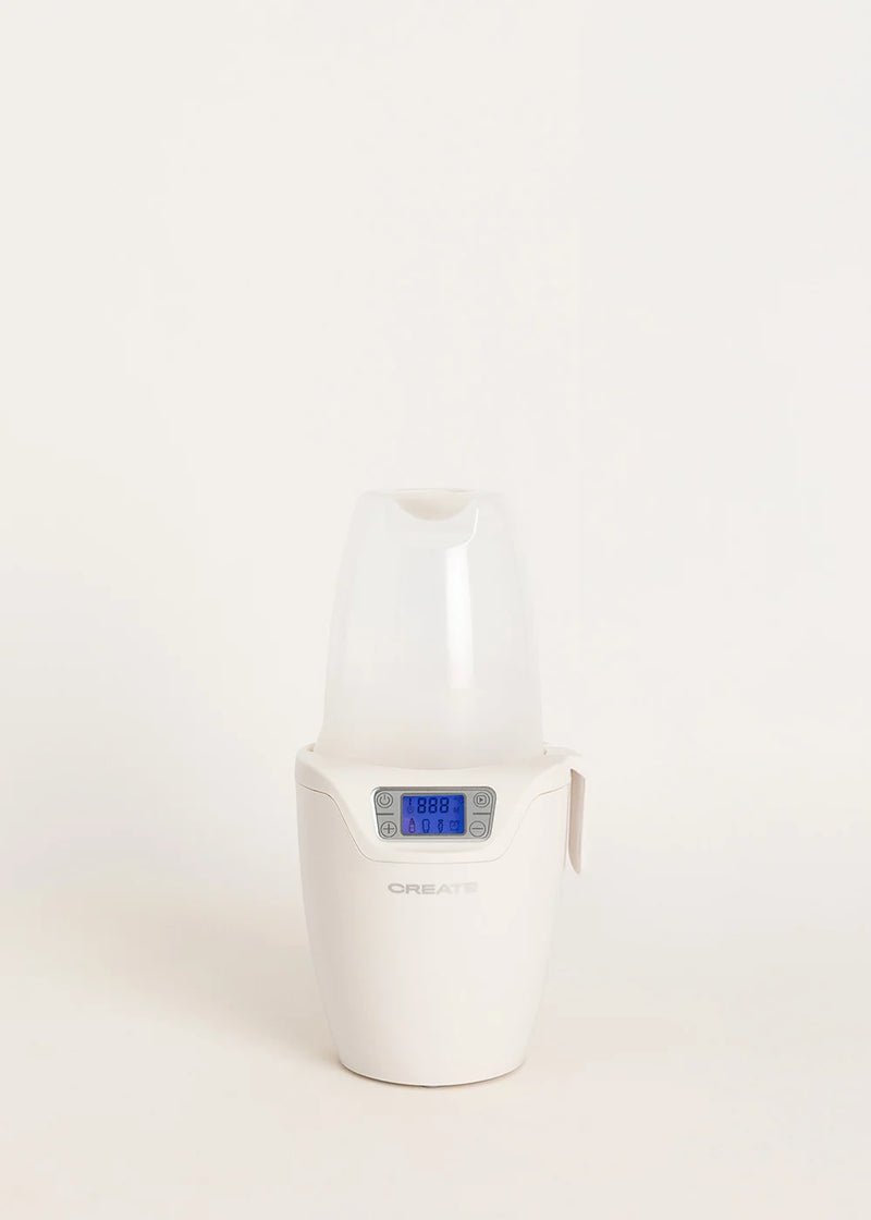 Baby Bottle Warmer - Baby Bottle Warmer - Bottle Warmer + Sterilizer + Steam Cooking - 1 Bottle - Off-White