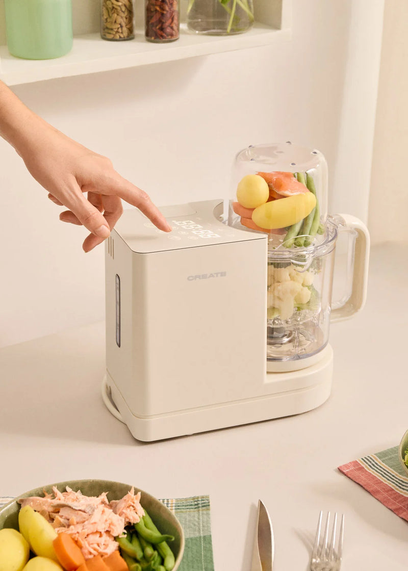 Baby Chefbot - Multifunction Food Processor with Sterilizer for Babies - Off-White