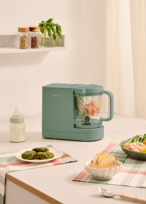 Baby Chefbot - Robot de Cocina Multifunción con Esterilizador para Bebés - Salvia