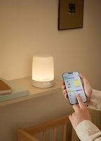 Baby Dream Connect - Lampe De Sommeil + Bruit Blanc Pour Bébé Avec Wi-Fi - Blanc Cassé