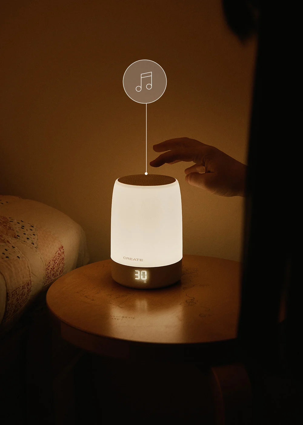 Baby Dream Connect - Lampe De Sommeil Et De Bruit Blanc Pour Bébé Avec Wi-Fi - Sauge
