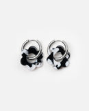 Pendientes Baby Fleurette - Blanco y Negro