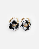 Pendientes Baby Fleurette - Blanco y Negro