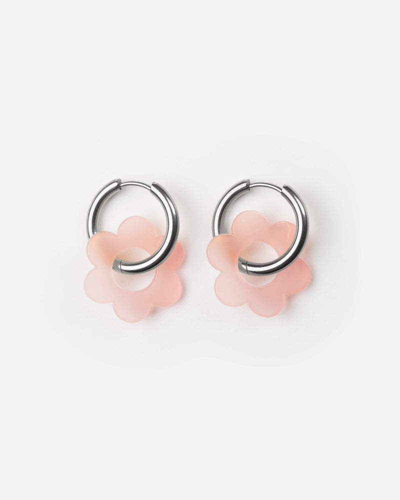 Baby Fleurette Earrings - Pale Pink