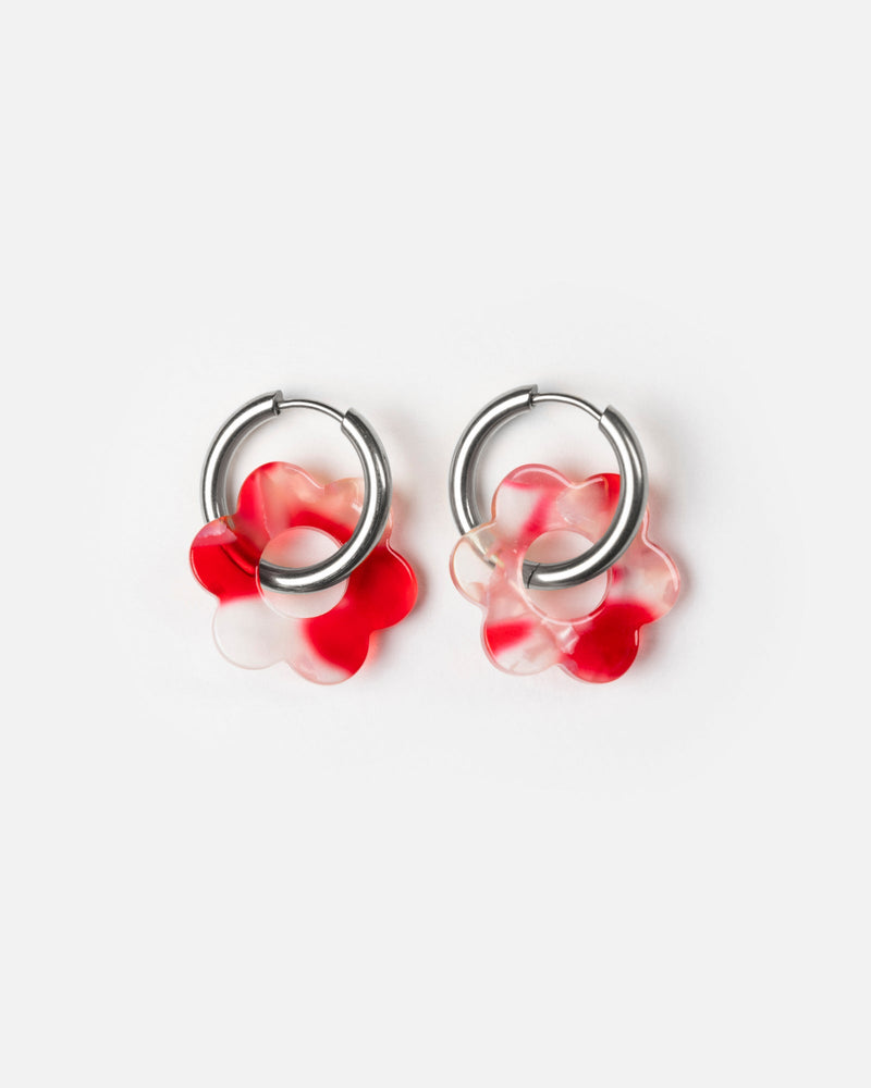 Baby Fleurette Earrings - Red