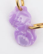 Kolczyki Koła Baby Mermaid – Lawendowe