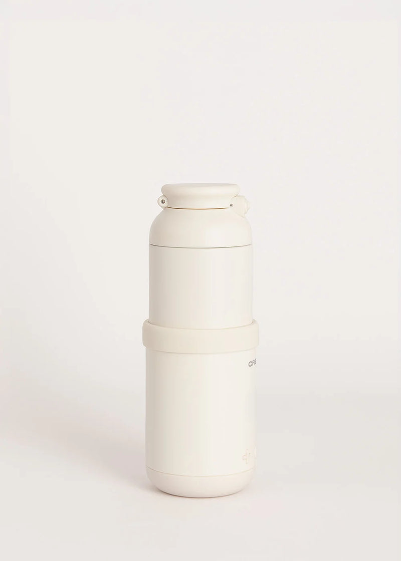 Baby Portable Milk Warmer - Milk + Water Warmer for Baby Bottles - Off White