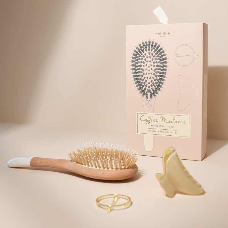 Coffret Madame - Brosse Démêlage Et Brillance + 2 accessoires