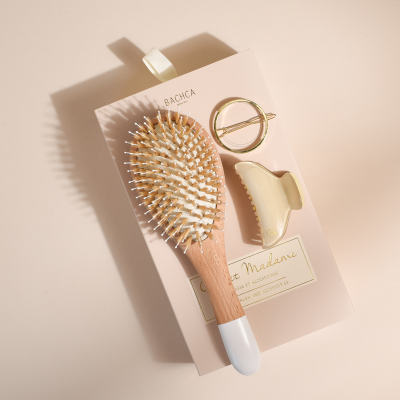 Coffret Madame - Brosse Démêlage Et Brillance + 2 accessoires