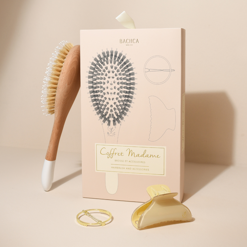 Coffret Madame - Brosse Démêlage Et Brillance + 2 accessoires