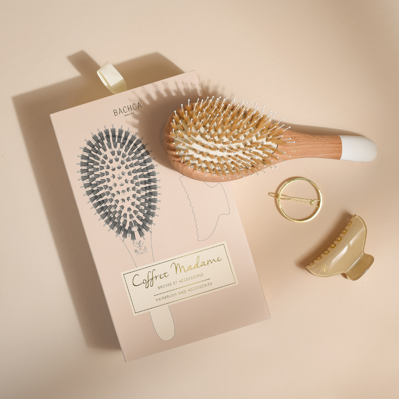 Coffret Madame - Brosse Démêlage Et Brillance + 2 accessoires