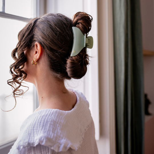 Pince À Cheveux Vert D'Eau