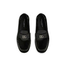 Mocassins - Dolce & Gabbana Leather Logo - Black