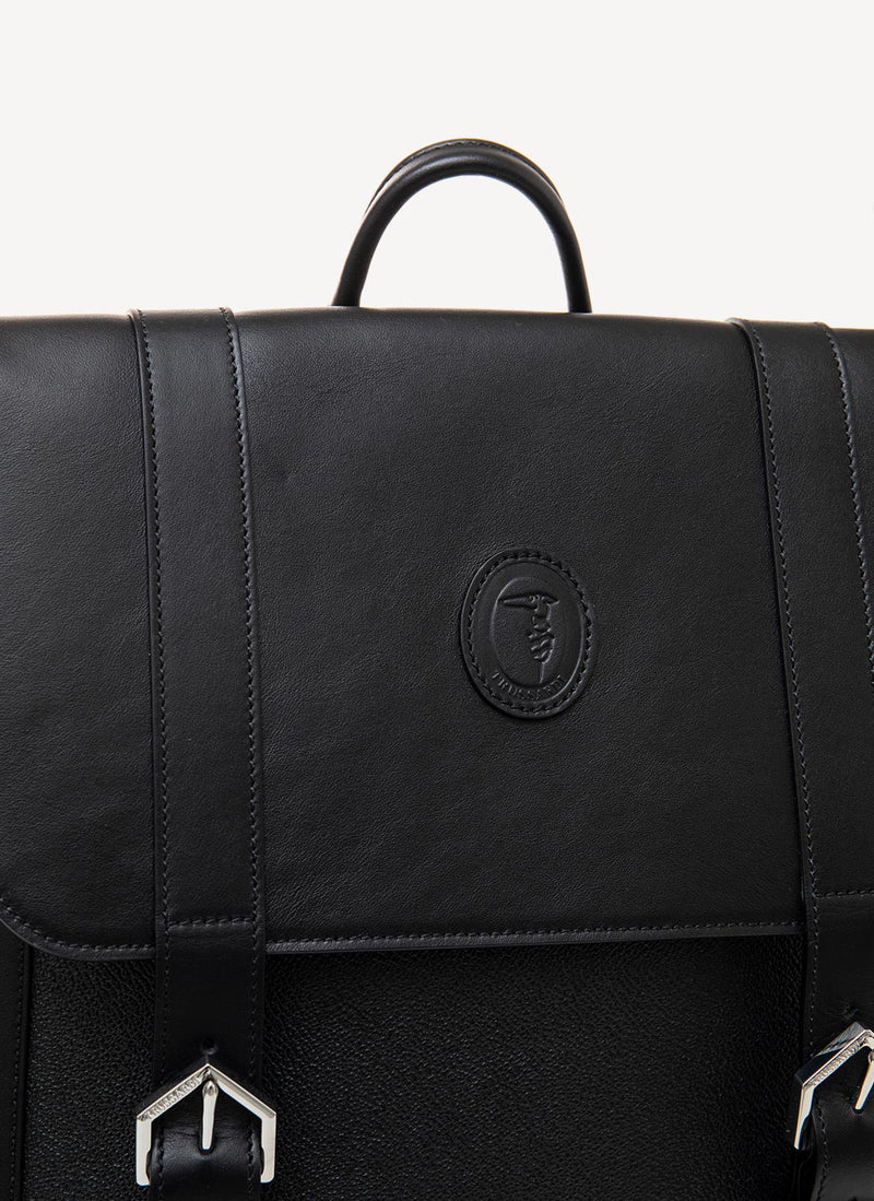 Trussardi - Sac À Dos Monogramme - Noir - Homme