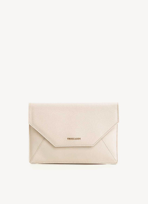 Trussardi - Pochette Enveloppe Beige - W200 Mastic - Femme